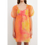 Women's Organza Tie-dye Babydoll Dress