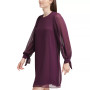 Petite Tie-Cuff Balloon-Sleeve Dress