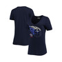 Women's Navy Tennessee Titans Ink Dye Sideline V-Neck T-shirt