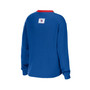 Women's Royal Chicago Cubs Waffle Henley Long Sleeve T-shirt