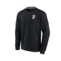 Men's and Women's Black San Francisco Giants Super Soft Pullover Crew Sweatshirt
