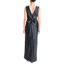 Women's Plunge V-Neck Leg-Slit Maxi Dress