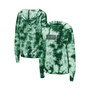 Women's Green Michigan State Spartans Shavonee Tie-Dye Pullover Hoodie