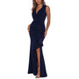 Ruffled Tuxedo Gown