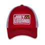 Women's Red and White Joey Logano Name and Number Patch Adjustable Hat