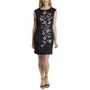 Petite Laser Cut Sleeveless Sheath Dress