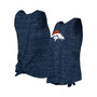 Women's Navy Denver Broncos Space Dye Tie-Back Tank Top
