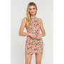 Women's Floral Fitted Mini Dress