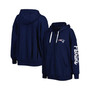 Women's Navy New England Patriots Emerson Full-Zip Hoodie