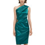 Women' One Shoulder Satin Sleeveless Sheath Dress