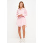 Women's Striped Belted Tunic Shirt Dress