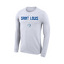 Men's and Women's White Saint Louis Billikens 2023 On Court Bench Long Sleeve T-shirt