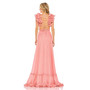 Women's Ruffle Sleeve Sweetheart A Line Gown