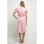Women's Linen Dress with Tie
