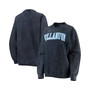 Women's Navy Villanova Wildcats Comfy Cord Vintage-Like Wash Basic Arch Pullover Sweatshirt