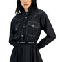 Women's Contrast-Stitching Denim Dress