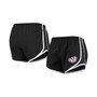 Women's Black, White Wisconsin Badgers Elite Shorts