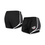 Women's Black, White Wisconsin Badgers Elite Shorts