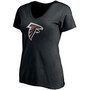 Women's Calvin Ridley Black Atlanta Falcons Player Icon Name and Number V-Neck T-shirt