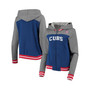 Women's Royal Chicago Cubs French Terry Varsity Full-Zip Hoodie