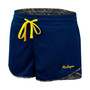 Women's Navy, Charcoal Michigan Wolverines Fun Stuff Reversible Shorts