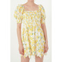 Women's Floral Embroidery Mini Dress