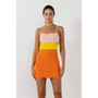 Women's Color Block Cut Out Mini Dress