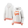 Women's Ash Clemson Tigers Santa Cruz Chenille Pullover Hoodie