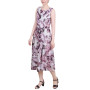 Petite Sleeveless Chiffon Belted Dress
