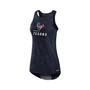 Women's Navy Houston Texans High Neck Performance Tank Top