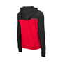 Women's Black and Red Nebraska Huskers Aidan Half-Zip Hoodie