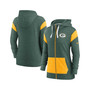 Women's Green and Gold Green Bay Packers Plus Size Monaco Full-Zip Hoodie
