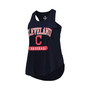 Women's Branded Navy Cleveland Indians Plus Size Scoop Neck Racerback Tank Top