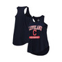 Women's Branded Navy Cleveland Indians Plus Size Scoop Neck Racerback Tank Top