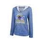 Women's Threads Heathered Royal Los Angeles Rams Super Bowl LVI Champions Hard Count Slub Pullover Hoodie