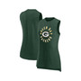 Women's Branded Heather Green Green Bay Packers What Goes Around Tank Top