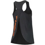 Women's Black Clemson Tigers Vintage-Like Charm Open Back Tank Top