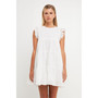 Women's Eyelet Babydoll Mini Dress