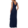 Petite Ruffled High-Low Mermaid Gown