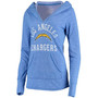 Women's Powder Blue Los Angeles Chargers Doubleface Slub Pullover Hoodie