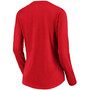 Women's Red Cincinnati Reds Core Team Lockup Long Sleeve V-Neck T-shirt