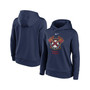 Women's Navy Atlanta Braves Alternate Logo Performance Pullover Hoodie