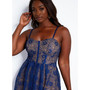 Women's Lorelei Lace Overlay Midi A Line Dress