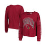 Women's Cardinal Arizona Cardinals Skyler Parkway Cropped Long Sleeve T-shirt