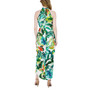 Women's Printed Knot-Neck Tulip-Hem Maxi Dress