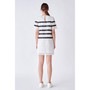 Women's Eyelet Striped Shift Dress