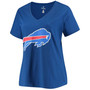 Women's Plus Size Josh Allen Royal Buffalo Bills Name Number V-Neck T-shirt