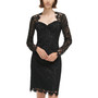 Women's Sweetheart-Neck Floral-Lace Sheath Dress