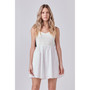 Women's Back Bow Contrast Dress
