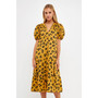 Women's Animal Print Midi Dress